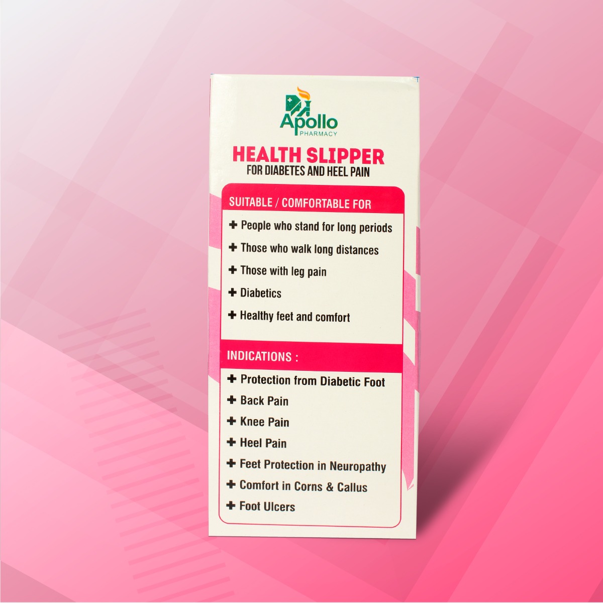 Apollo Pharmacy Diabetes & Heel Pain Health Slipper For Women, Size-6, 1 Pair, Pack of 1 Apollo Pharmacy Diabetes & Heel Pain Health Slipper For Women, Size-6, 1 Pair, Pack of 1