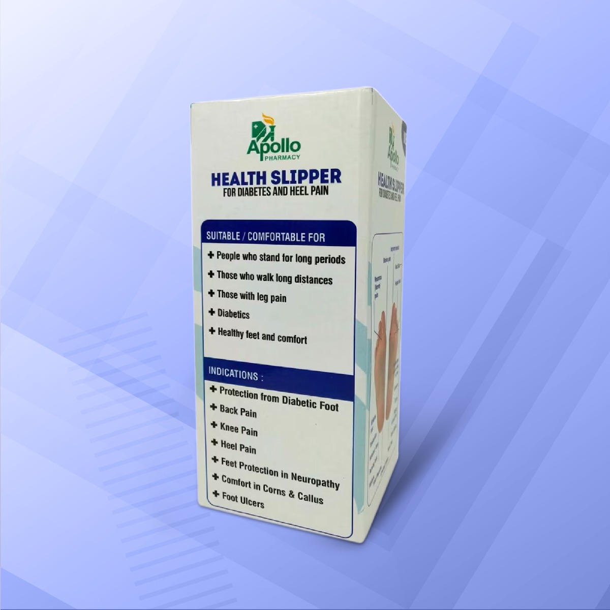 Apollo Pharmacy Diabetes & Heel Pain Health Slipper for Men, Size-9, 1 Pair, Pack of 1 Apollo Pharmacy Diabetes & Heel Pain Health Slipper for Men, Size-9, 1 Pair, Pack of 1