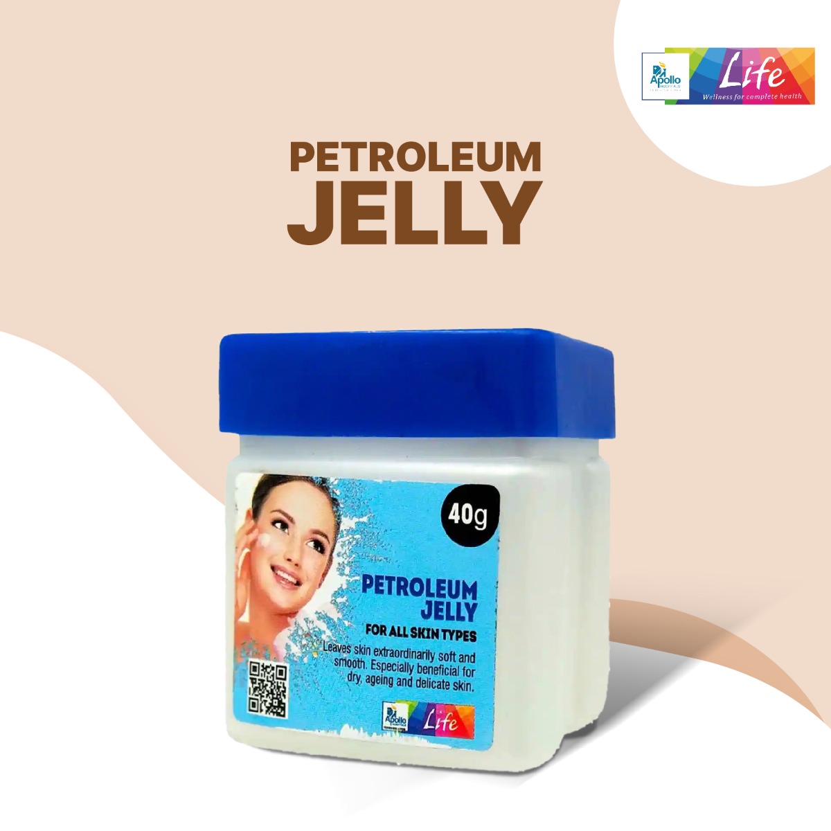 Apollo Life Petroleum Jelly, 40 gm, Pack of 1 Apollo Life Petroleum Jelly, 40 gm, Pack of 1