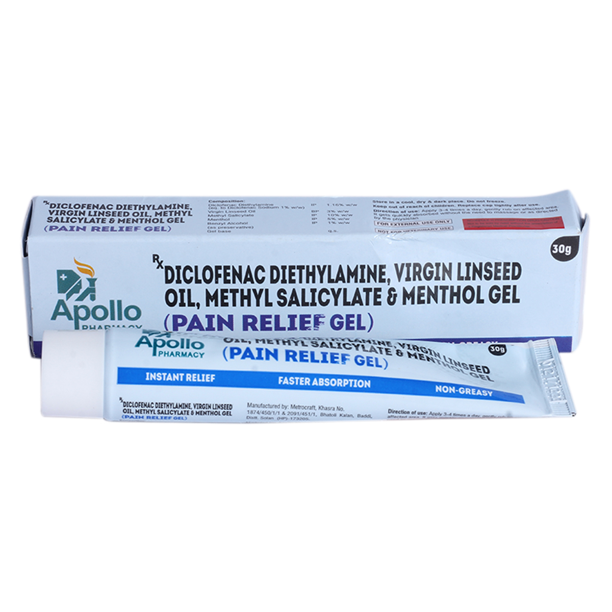 Apollo Pharmacy Pain Relief Gel, 30 gm, Pack of 1 Apollo Pharmacy Pain Relief Gel, 30 gm, Pack of 1