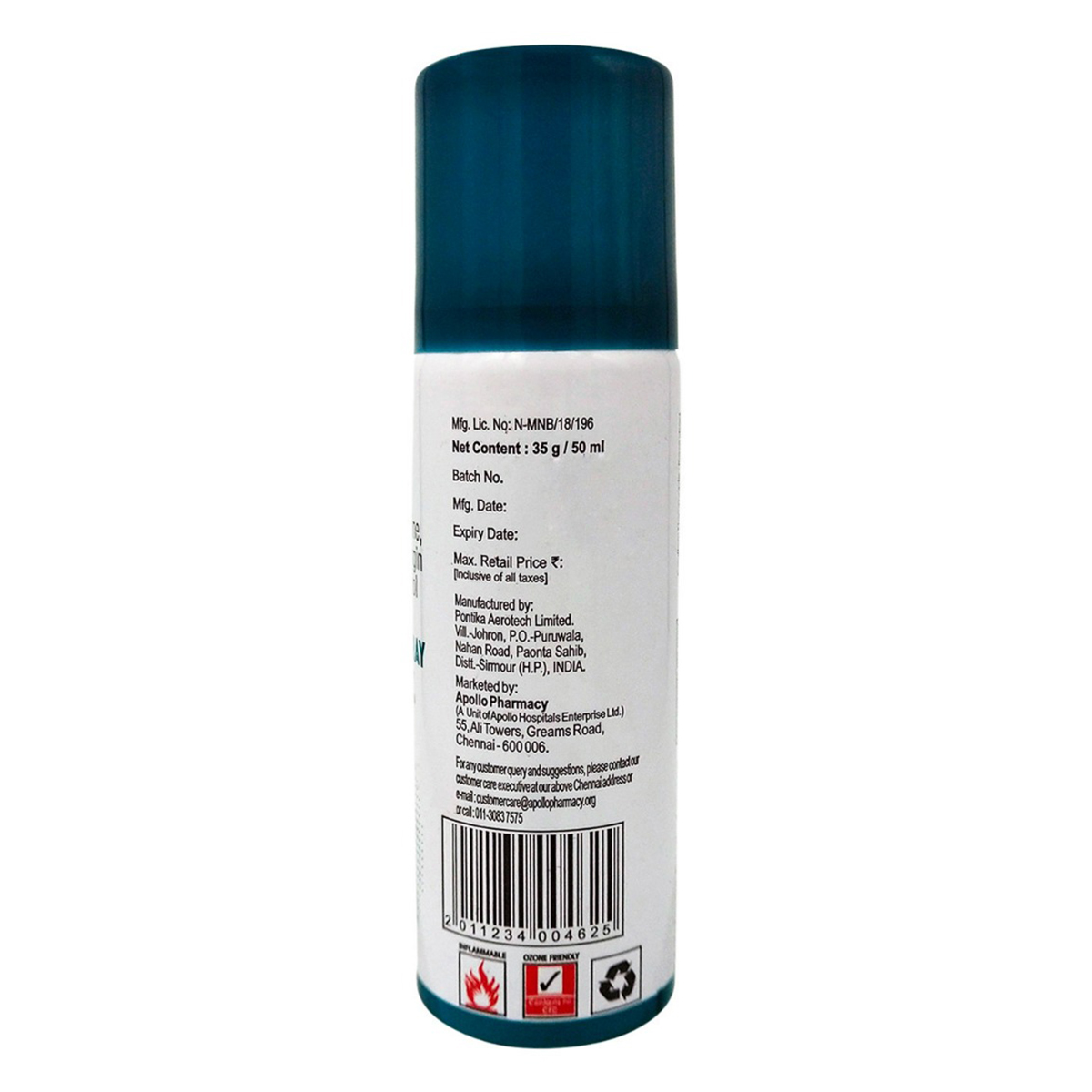 Apollo Pharmacy Pain Relief Spray, 50 ml, Pack of 1 Apollo Pharmacy Pain Relief Spray, 50 ml, Pack of 1