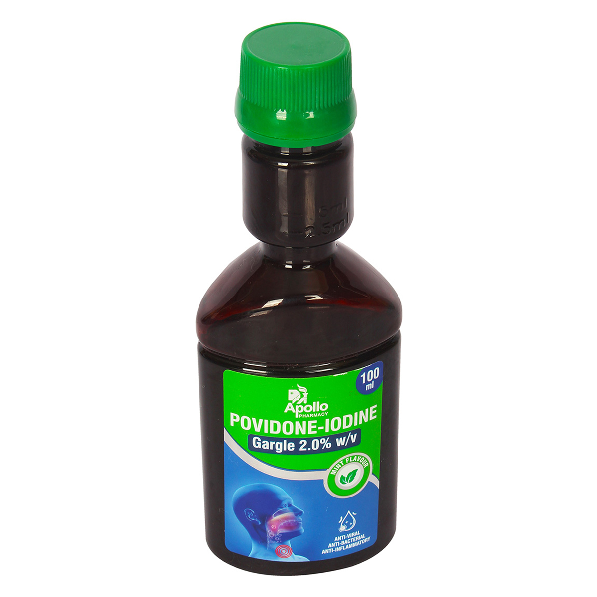 Apollo Pharmacy Povidone Iodine 2% W/V Gargle, 100 ml, Pack of 1 GARGLE Apollo Pharmacy Povidone Iodine 2% W/V Gargle, 100 ml, Pack of 1 GARGLE