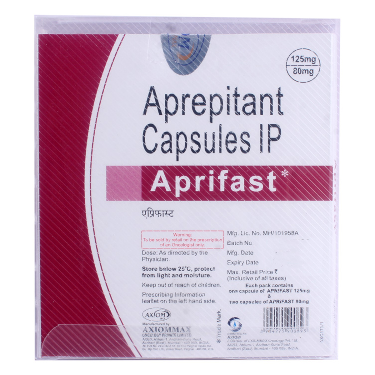 Buy Aprifast 125/80 mg Capsule Kit Online