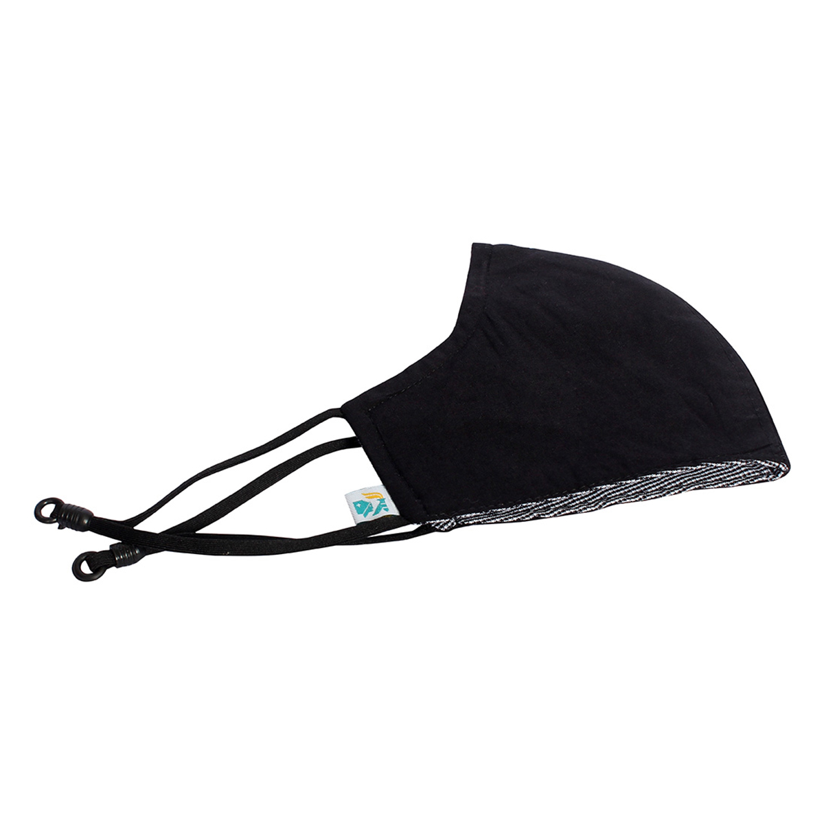 Apollo Life Reusable 4ply Black Face Mask, 2 Count, Pack of 2 Apollo Life Reusable 4ply Black Face Mask, 2 Count, Pack of 2