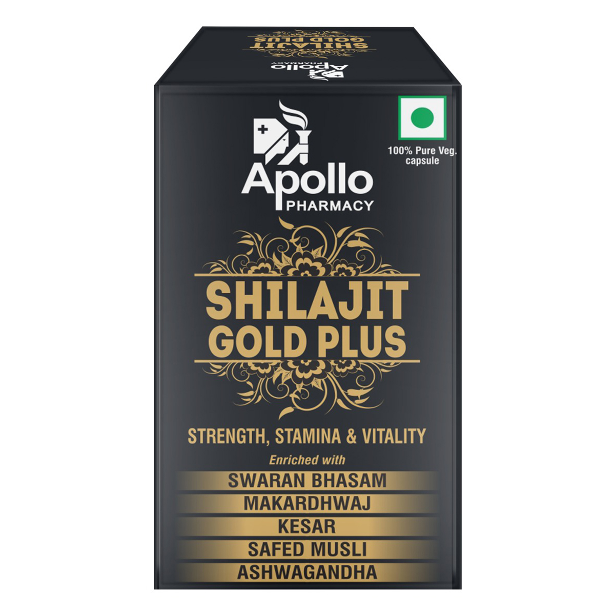 Apollo Pharmacy Shilajit Gold Plus, 20 Capsules, Pack of 1 Apollo Pharmacy Shilajit Gold Plus, 20 Capsules, Pack of 1