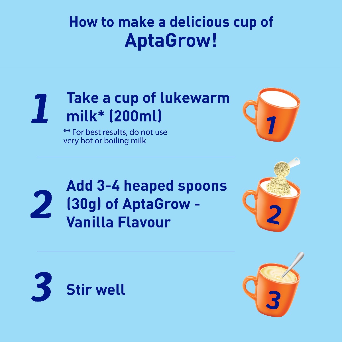 AptaGrow Vanilla Flavour Nutrition Powder, 400 gm, Pack of 1 AptaGrow Vanilla Flavour Nutrition Powder, 400 gm, Pack of 1