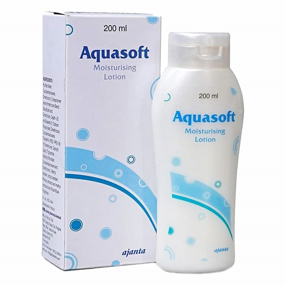 Aquasoft Moisturising Lotion 200 ml | Nourishes Dehydrated Skin | All Season Moisturising Lotion | For All Skin Type, Pack of 1 Aquasoft Moisturising Lotion 200 ml | Nourishes Dehydrated Skin | All Season Moisturising Lotion | For All Skin Type, Pack of 1
