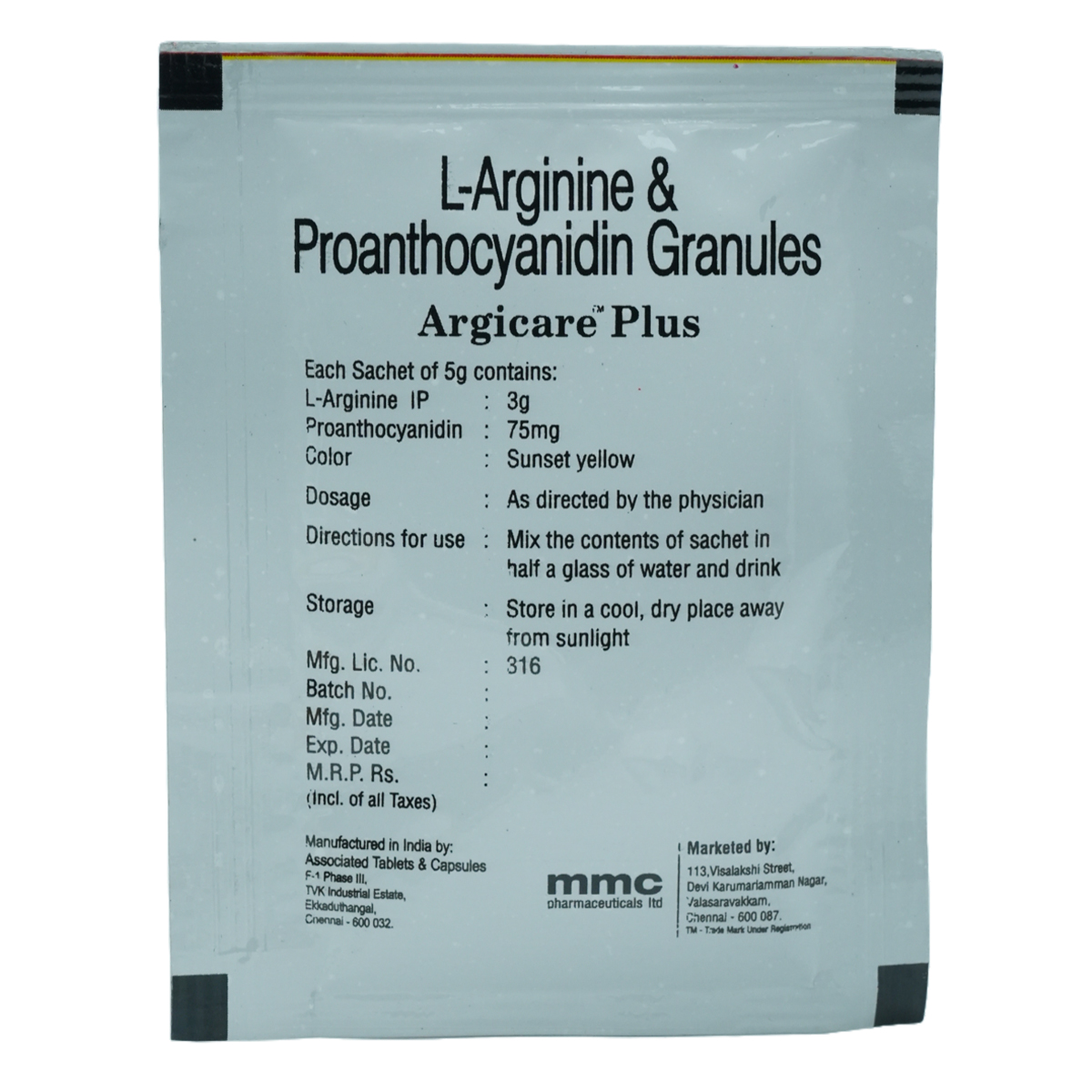 Argicare Plus Sachet 5 gm, Pack of 1 Granules Argicare Plus Sachet 5 gm, Pack of 1 Granules