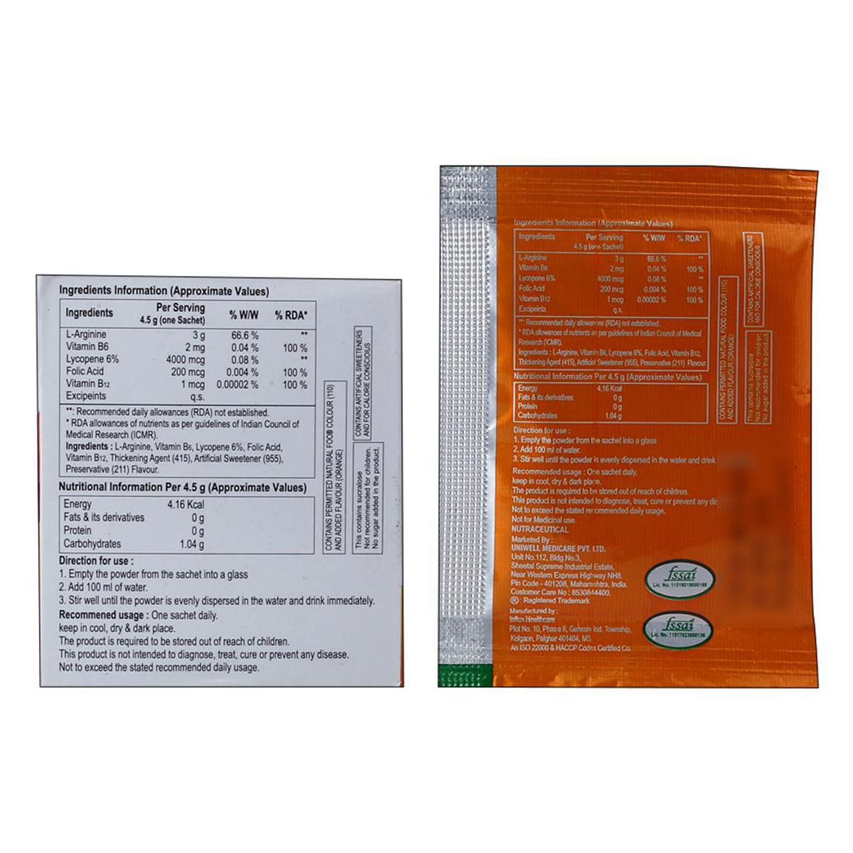 Argiwel Sugar Free Sachet, Pack of 1 Argiwel Sugar Free Sachet, Pack of 1