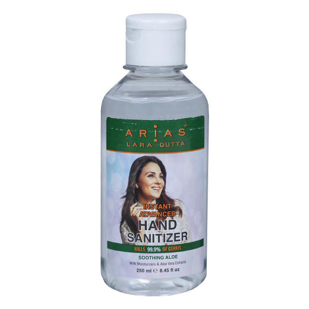 Arias Instant Advanced Hand Sanitizer 250 ml | With Aloe Vera Extract | kills 99.9% Germs, Pack of 1 Arias Instant Advanced Hand Sanitizer 250 ml | With Aloe Vera Extract | kills 99.9% Germs, Pack of 1