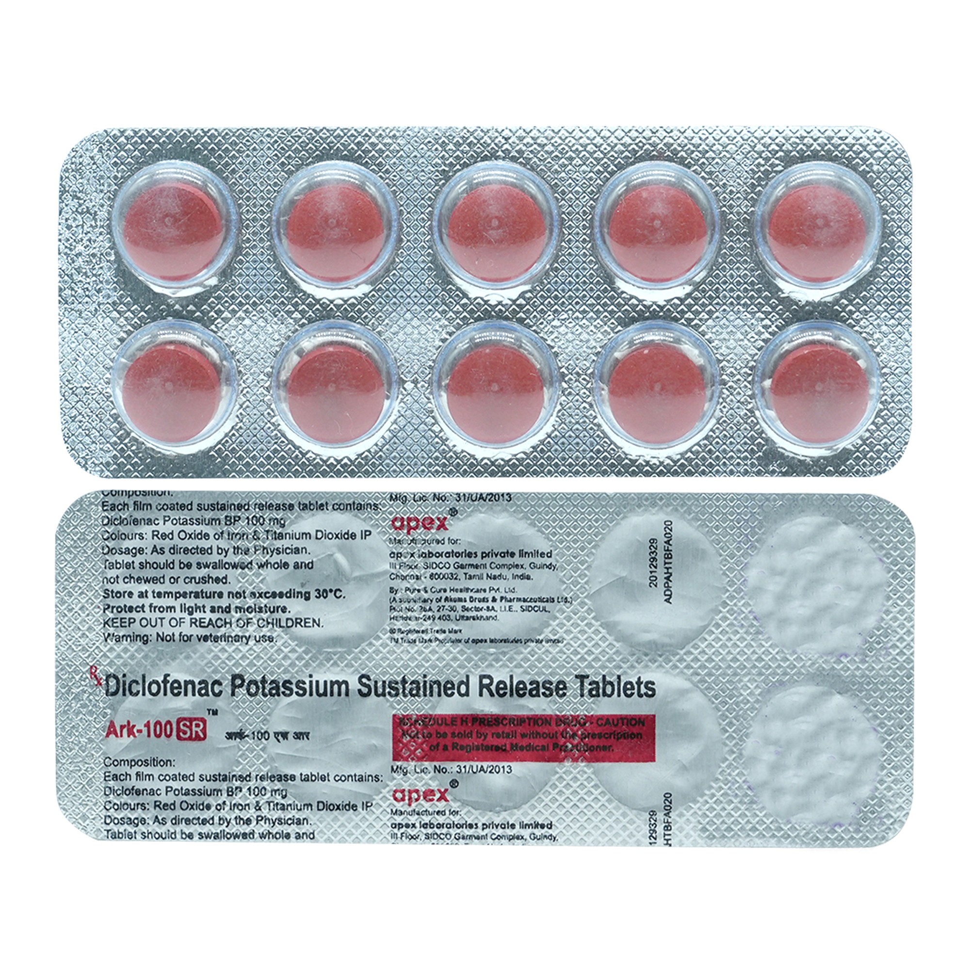 Buy ARK SR 100MG TABLET Online