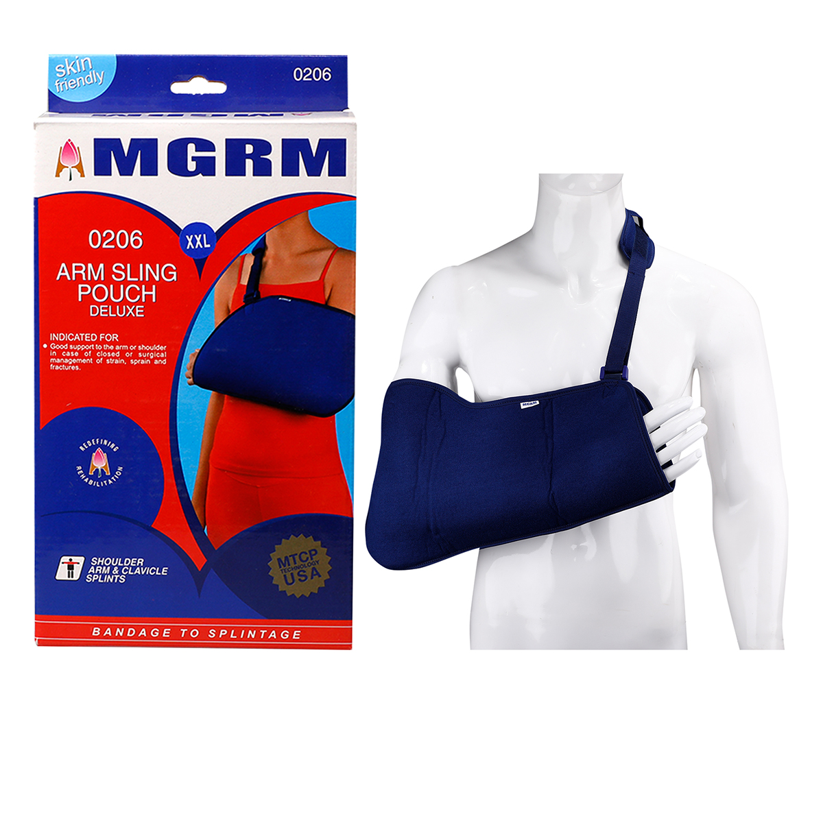 MGRM Arm Sling Pouch XXL 0206, 1 Count, Pack of 1 MGRM Arm Sling Pouch XXL 0206, 1 Count, Pack of 1