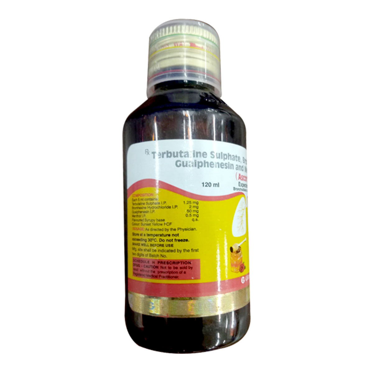 Ascoril Plus Honey Rose Flavour Expectorant 120 ml, Pack of 1 Expectorant Ascoril Plus Honey Rose Flavour Expectorant 120 ml, Pack of 1 Expectorant
