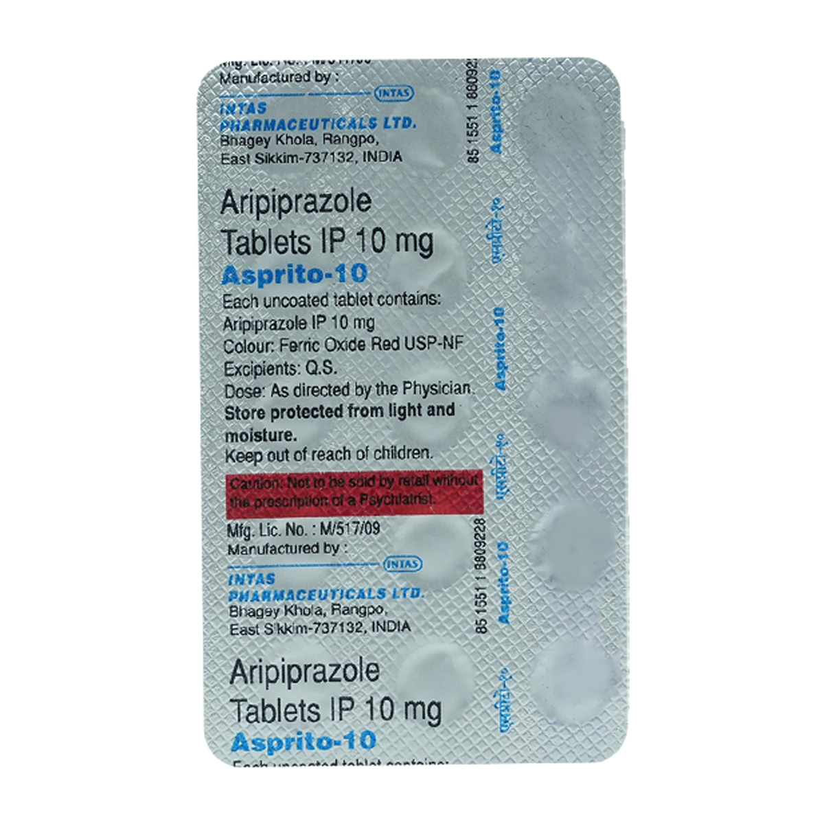 Asprito-10 Tablet 15's, Pack of 15 TABLETS Asprito-10 Tablet 15's, Pack of 15 TABLETS