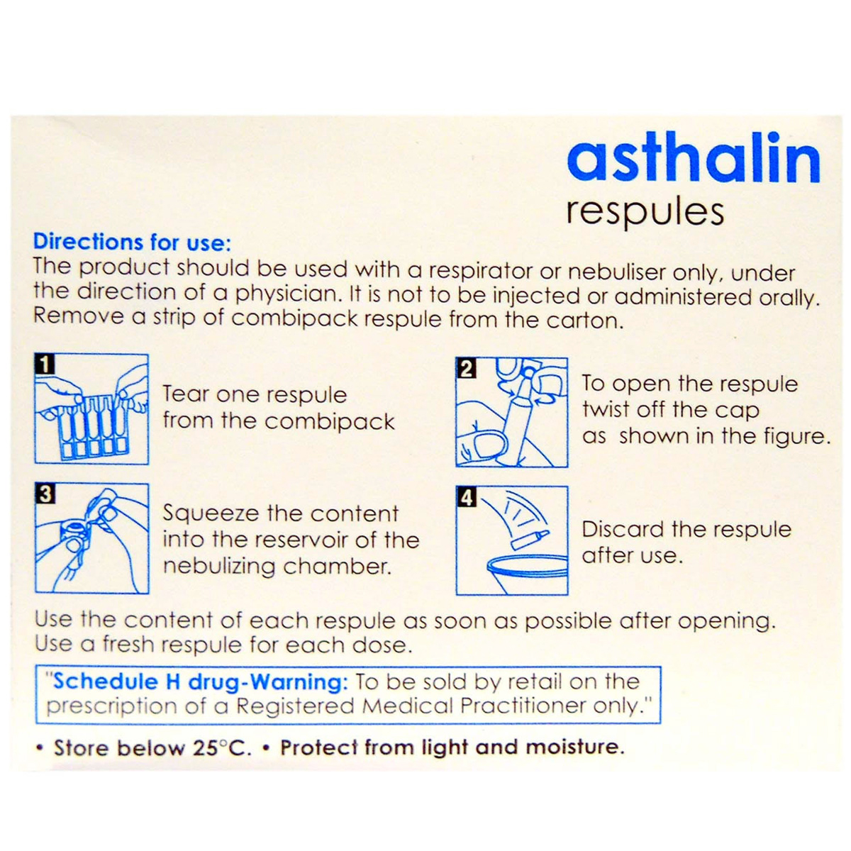 Asthalin Respules 5 x 2.5 ml, Pack of 5 RespulesS Asthalin Respules 5 x 2.5 ml, Pack of 5 RespulesS