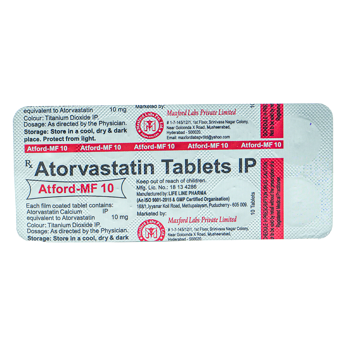 Atford-MF 10 Tablet 10's, Pack of 10 TABLETS Atford-MF 10 Tablet 10's, Pack of 10 TABLETS