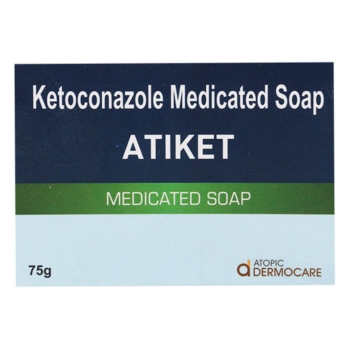 Atiket Medicated Soap 75 gm | Ketoconazole | Treats Fungal Infections, Pack of 1 Atiket Medicated Soap 75 gm | Ketoconazole | Treats Fungal Infections, Pack of 1