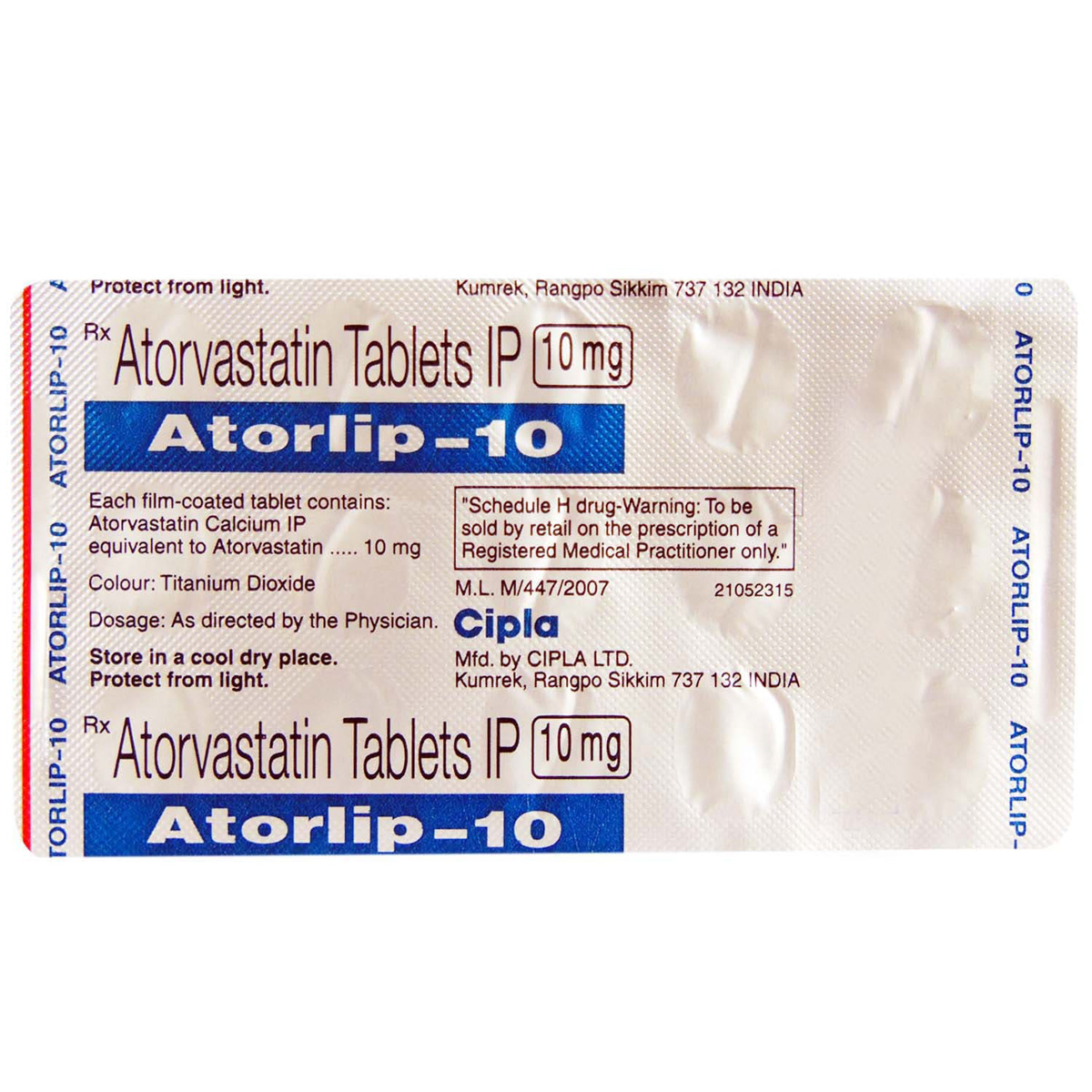 Atorlip 10 Tablet 15's, Pack of 15 TABLETS Atorlip 10 Tablet 15's, Pack of 15 TABLETS