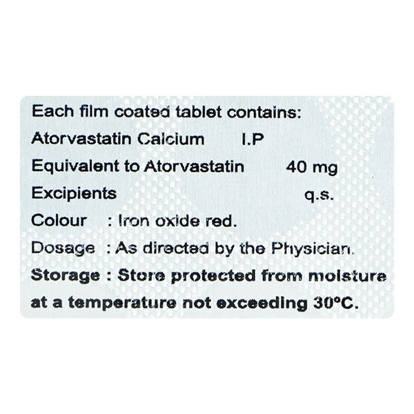 Atorday 40 Tablet 10's, Pack of 10 TABLETS Atorday 40 Tablet 10's, Pack of 10 TABLETS
