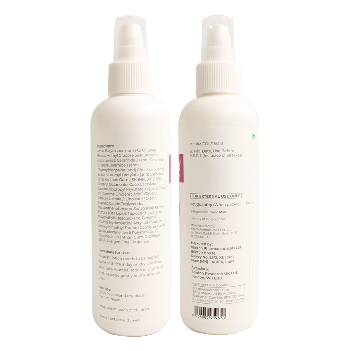 Atomist Ph 5.5 Skin Barrier Repair Lotion 150 ml, Pack of 1 Atomist Ph 5.5 Skin Barrier Repair Lotion 150 ml, Pack of 1