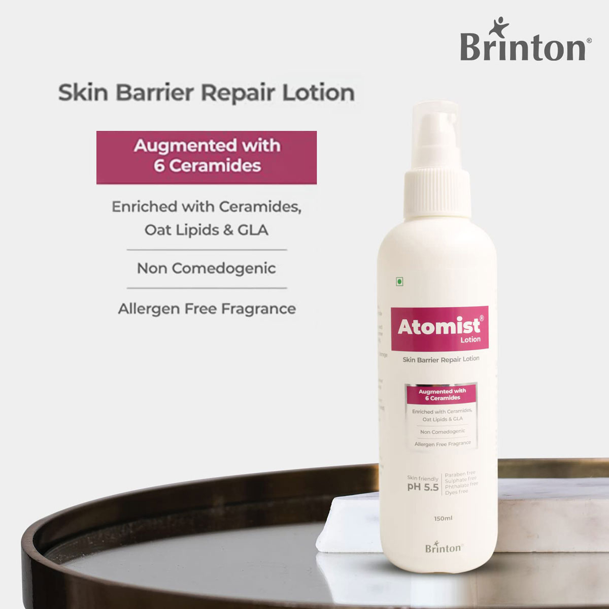 Atomist Ph 5.5 Skin Barrier Repair Lotion 150 ml, Pack of 1 Atomist Ph 5.5 Skin Barrier Repair Lotion 150 ml, Pack of 1