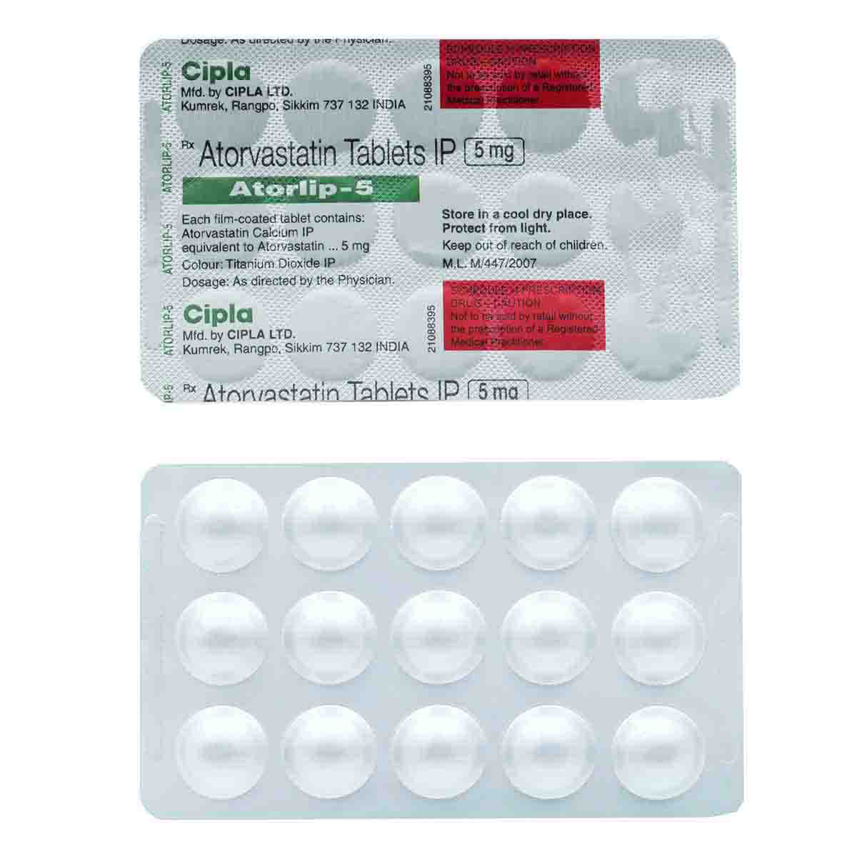 Atorlip-5 Tablet 15's, Pack of 15 TabletS Atorlip-5 Tablet 15's, Pack of 15 TabletS