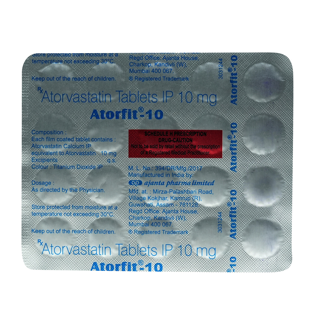 Atorfit-10 Tablet 20's, Pack of 20 TABLETS Atorfit-10 Tablet 20's, Pack of 20 TABLETS
