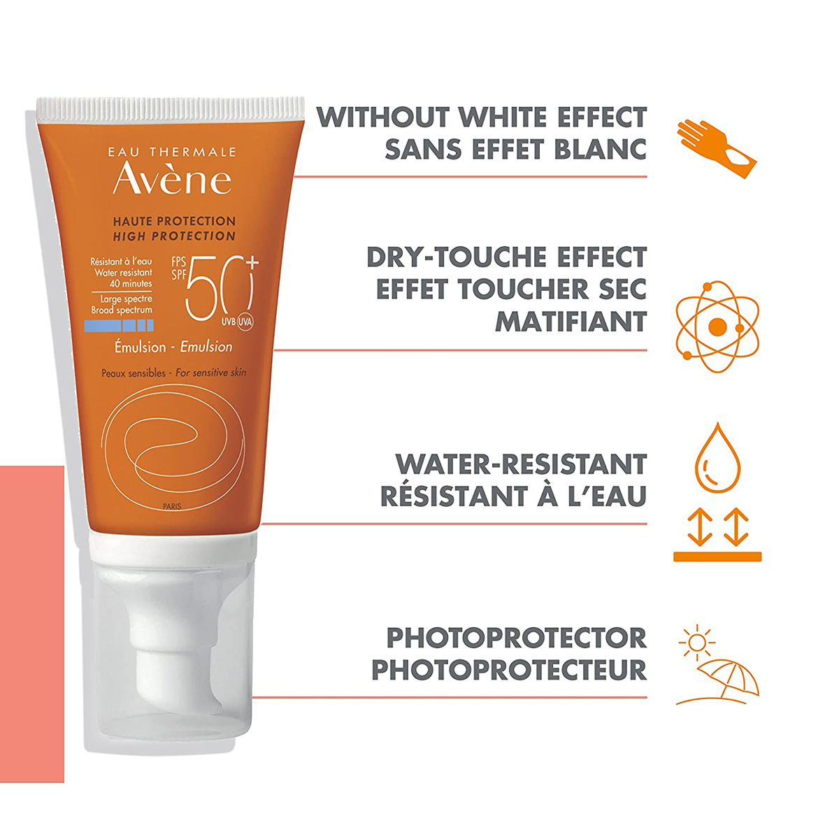 Avene Very High Protection Emulsion 50 ml With SPF 50⁺ | UVA Protection | Water Resistant, Pack of 1 Avene Very High Protection Emulsion 50 ml With SPF 50⁺ | UVA Protection | Water Resistant, Pack of 1