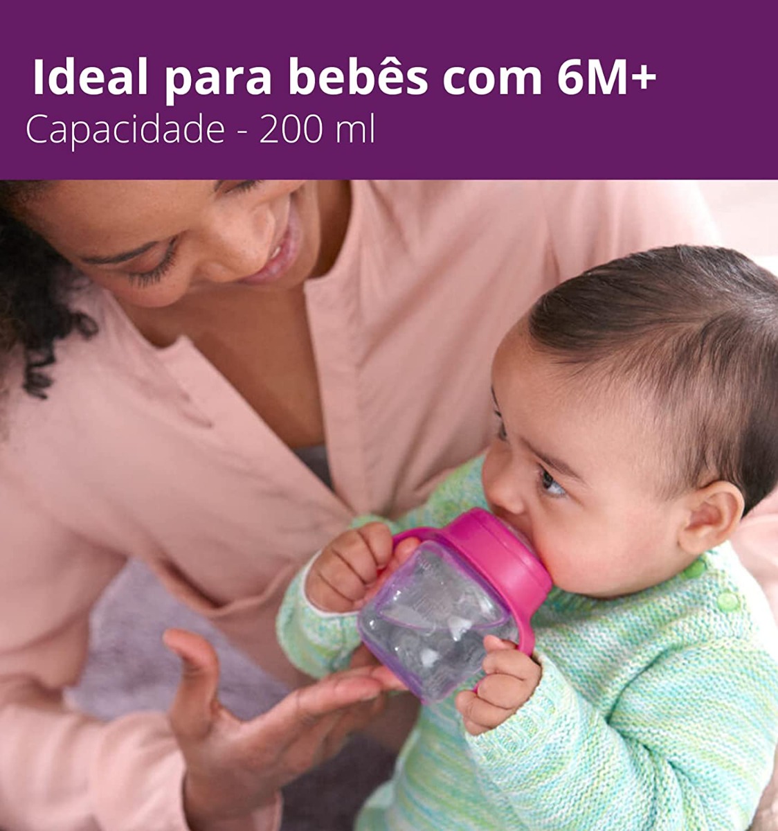 Philips Avent Spout Pink Cup SCF751/07 Bottle for 6+ Months, 200 ml, Pack of 1 Philips Avent Spout Pink Cup SCF751/07 Bottle for 6+ Months, 200 ml, Pack of 1