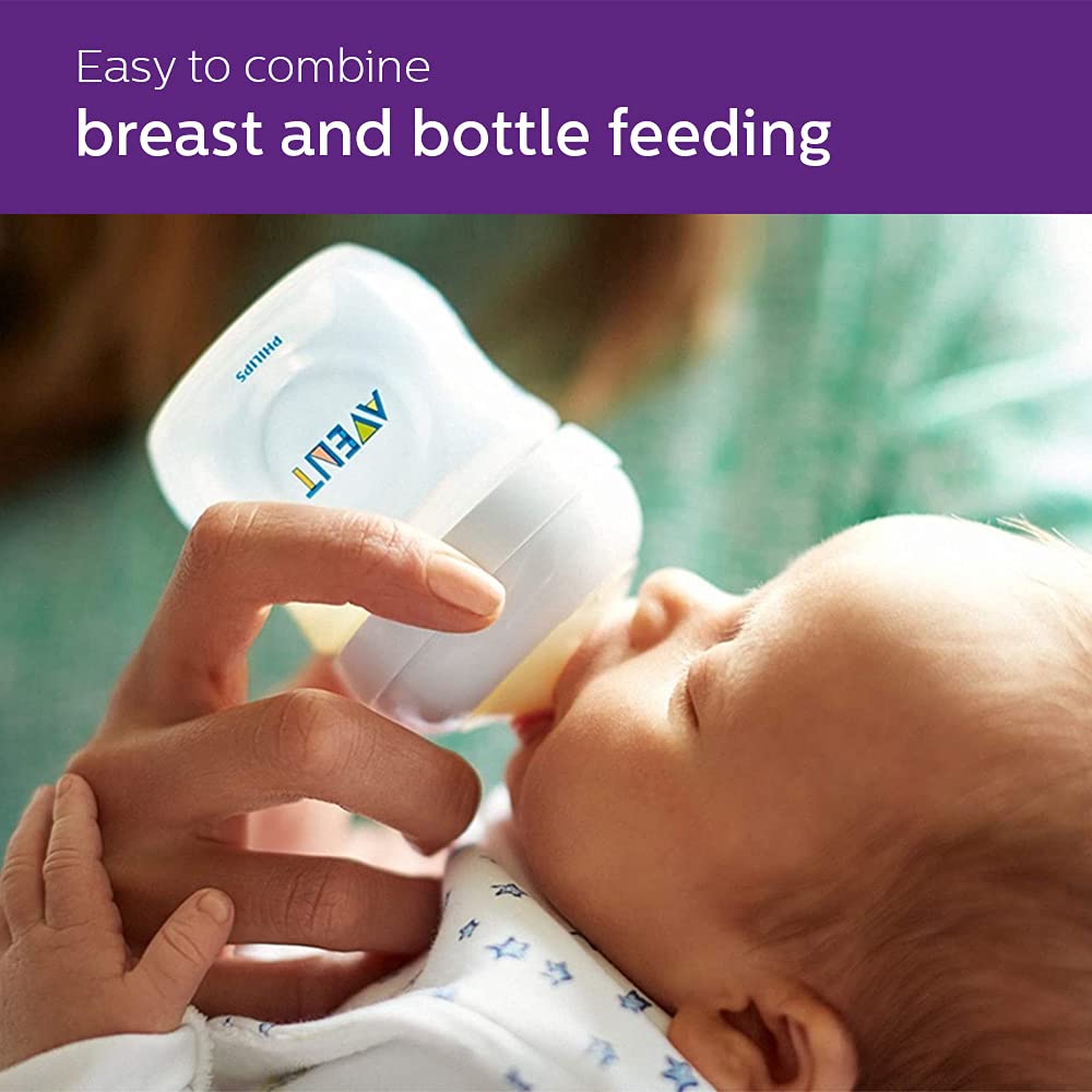 Philips Avent Natural Feeding Bottle, 125 ml, Pack of 1 Philips Avent Natural Feeding Bottle, 125 ml, Pack of 1