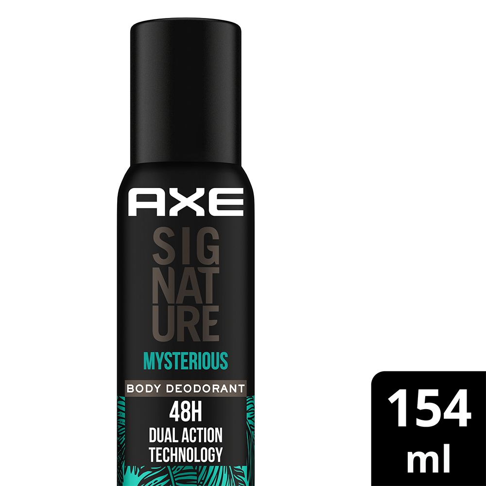 Axe Signature Mysterious No Gas Body Deodorant for Men, 154 ml, Pack of 1 Axe Signature Mysterious No Gas Body Deodorant for Men, 154 ml, Pack of 1