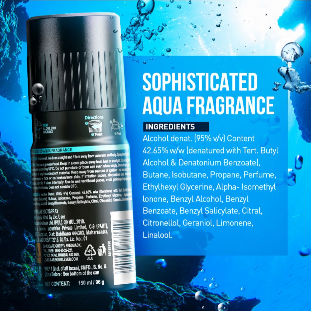 Axe Recharge Marine Splash Long Lasting Deodorant For Men, 150 ml, Pack of 1 Axe Recharge Marine Splash Long Lasting Deodorant For Men, 150 ml, Pack of 1