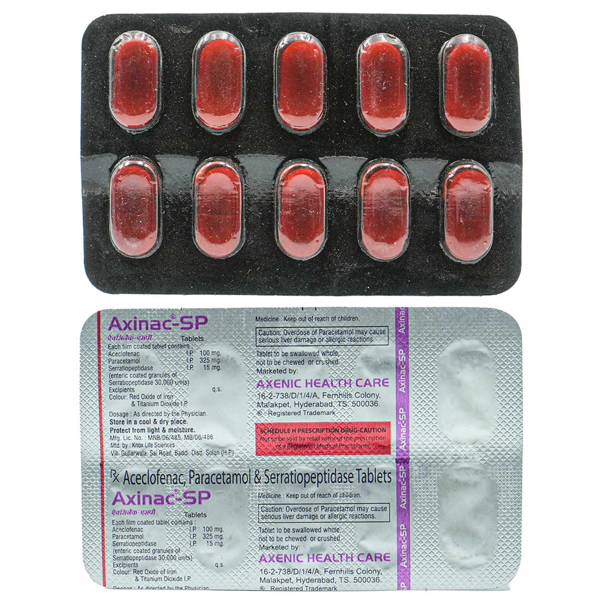 Axinac-SP Tablet 10's, Pack of 10 TabletS Axinac-SP Tablet 10's, Pack of 10 TabletS
