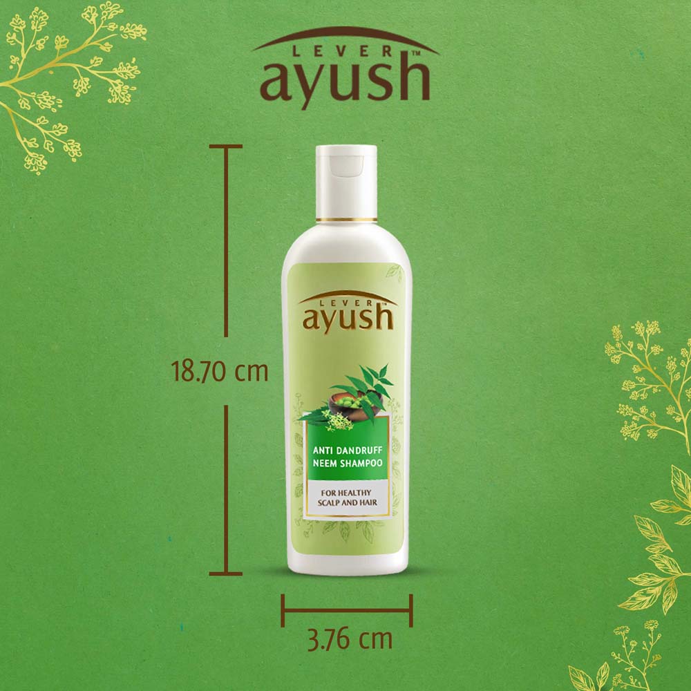 Lever Ayush Anti Dandruff Neem Shampoo, 175 ml, Pack of 1 Lever Ayush Anti Dandruff Neem Shampoo, 175 ml, Pack of 1