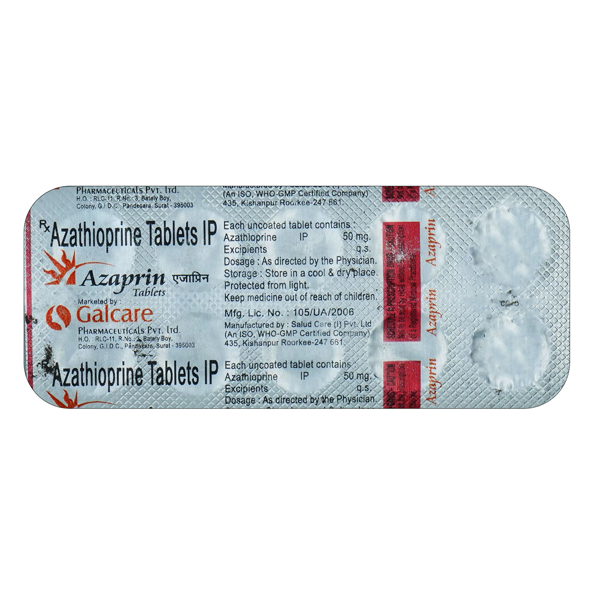 Azaprin Tablet 10's, Pack of 10 TABLETS Azaprin Tablet 10's, Pack of 10 TABLETS