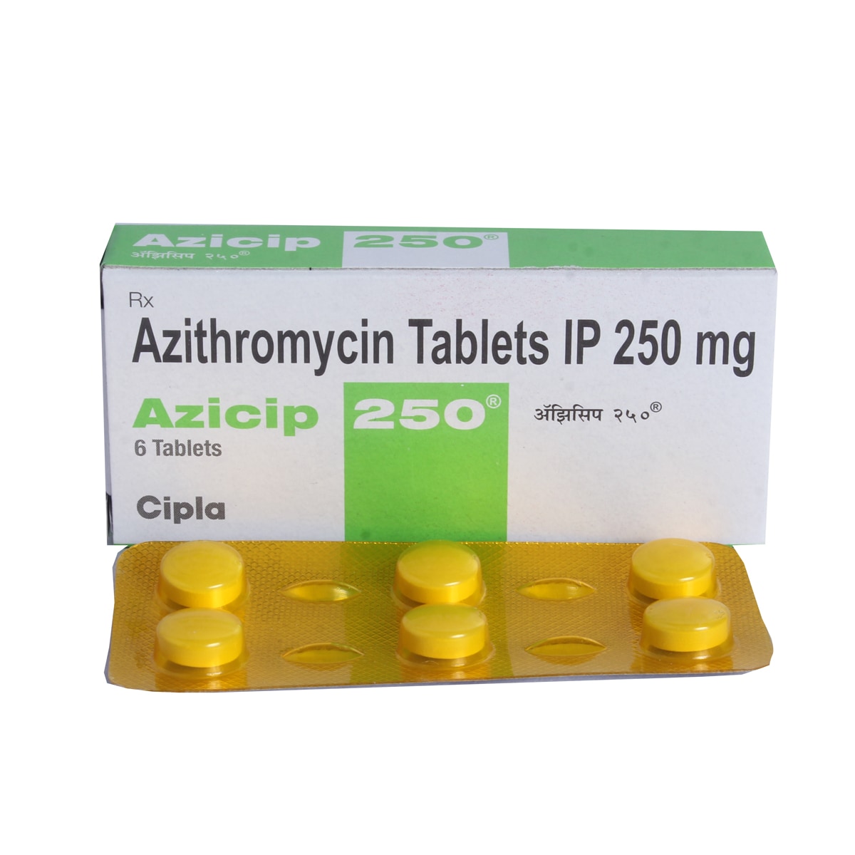 Azicip 250 Tablet 6's, Pack of 6 TabletS Azicip 250 Tablet 6's, Pack of 6 TabletS
