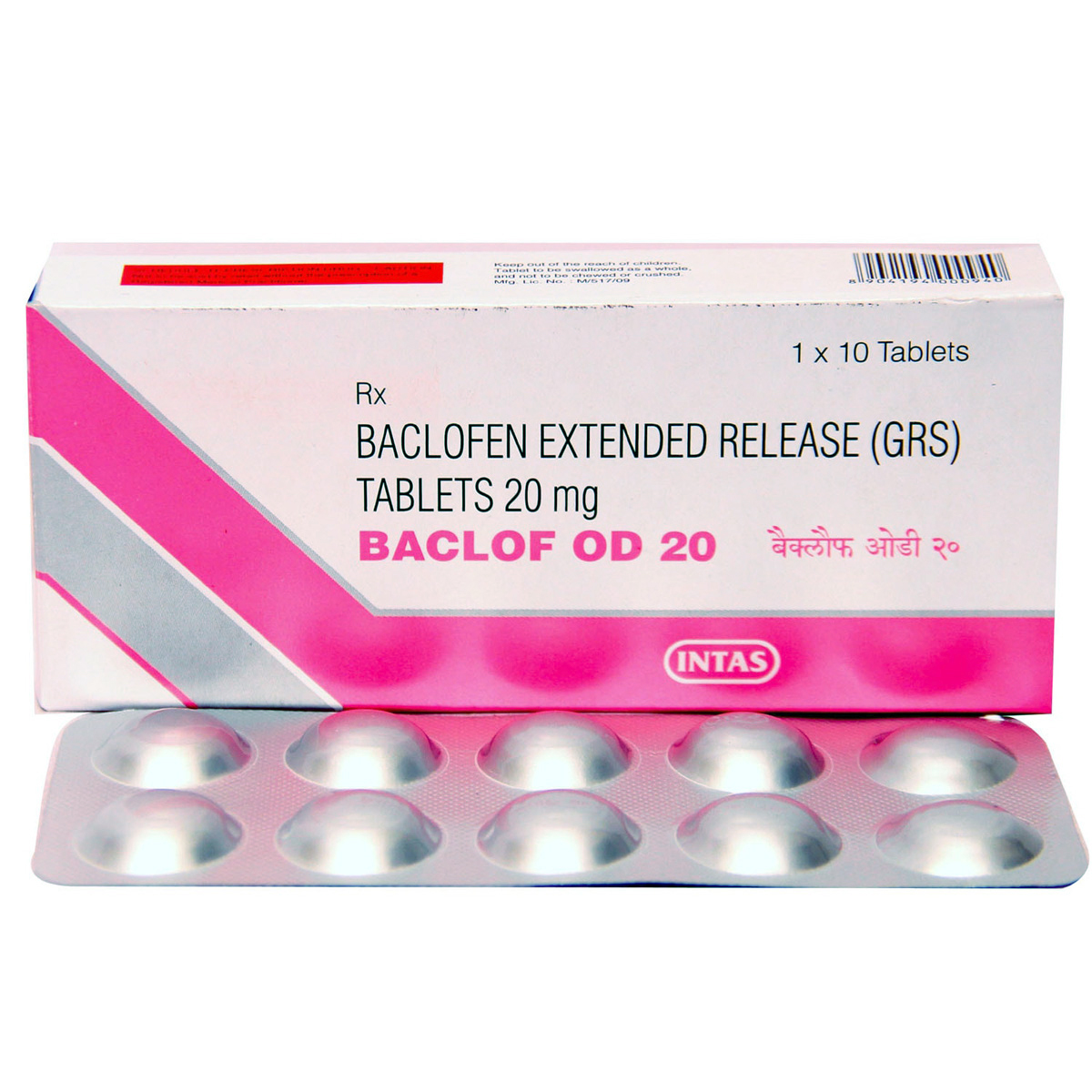 Buy Baclof OD 20 Tablet 10's Online