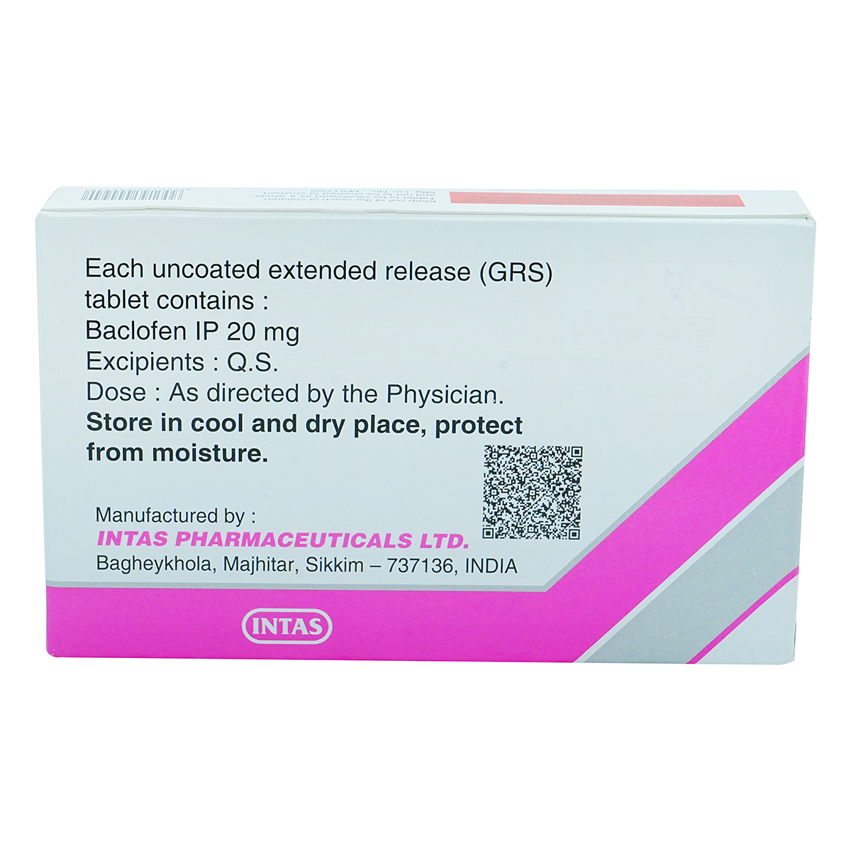 Baclof OD 20 Tablet 15's, Pack of 15 TABLETS Baclof OD 20 Tablet 15's, Pack of 15 TABLETS