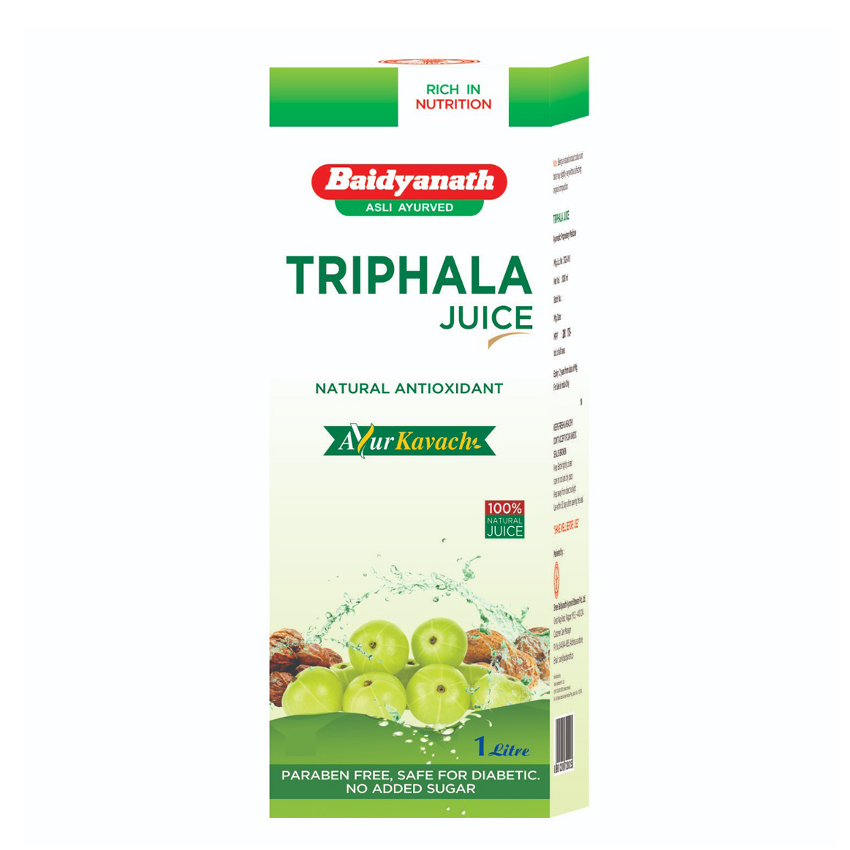 Baidyanath (Nagpur) Triphala, Juice 1 Litre, Pack of 1 Baidyanath (Nagpur) Triphala, Juice 1 Litre, Pack of 1
