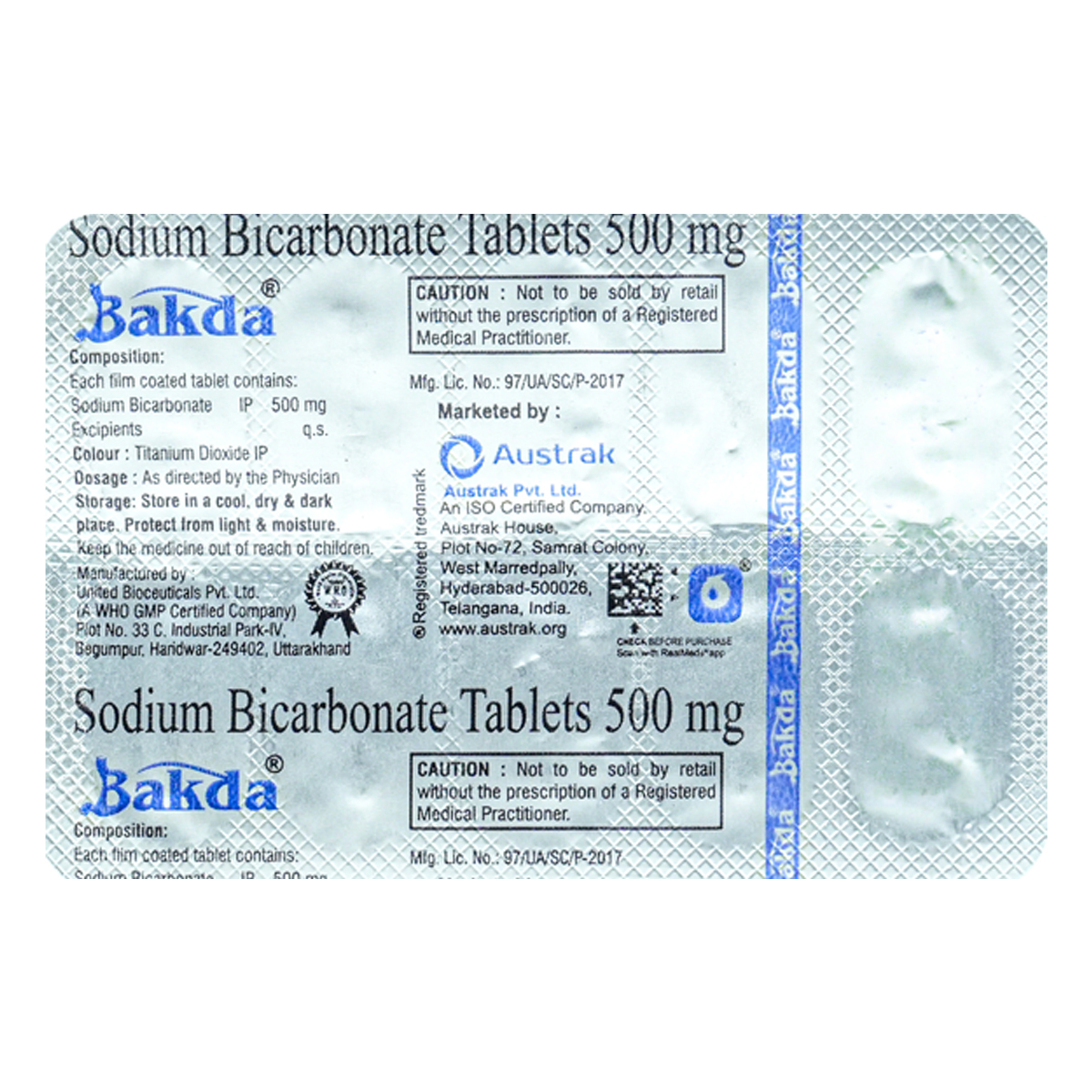 Bakda Tablet 10's, Pack of 10 TABLETS Bakda Tablet 10's, Pack of 10 TABLETS