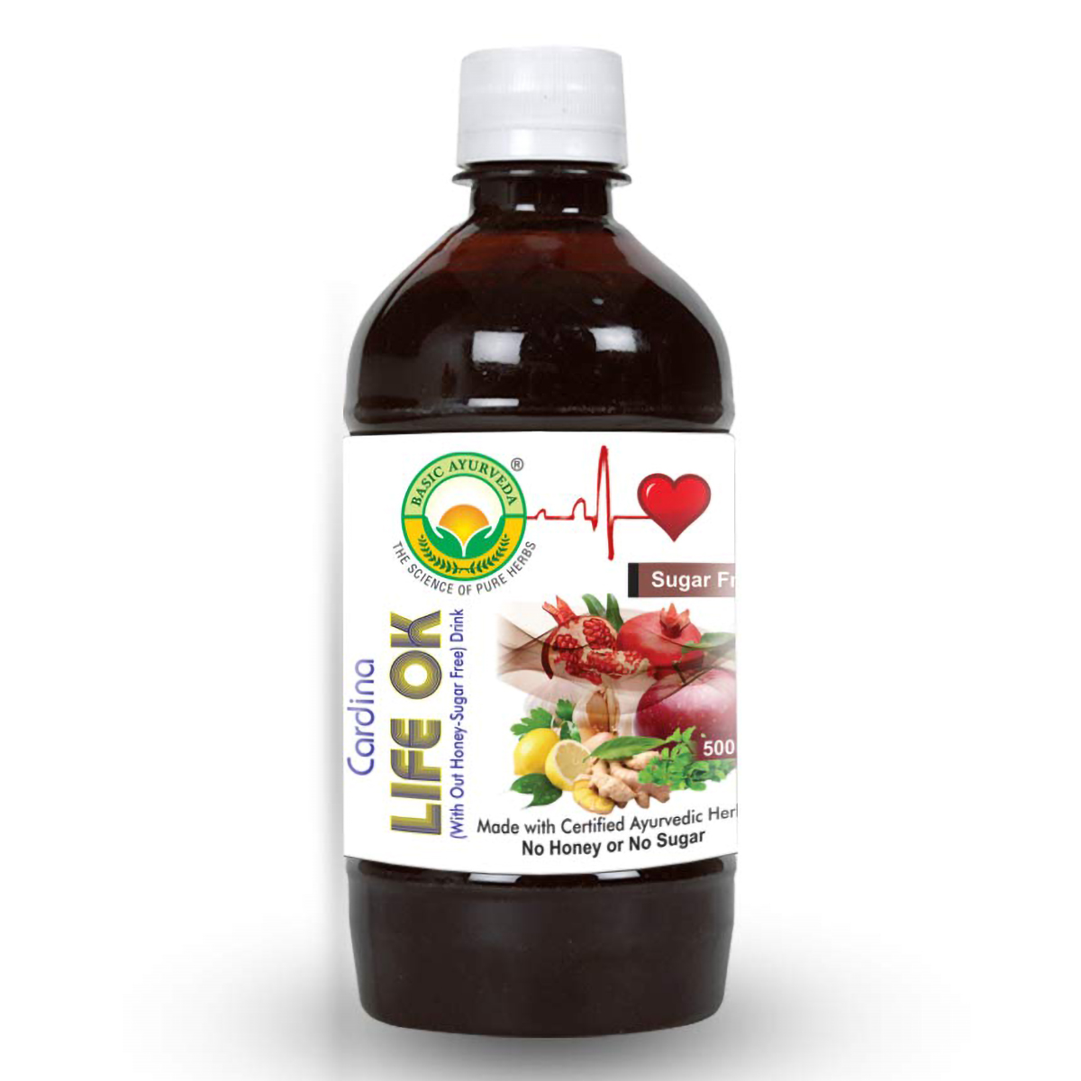 Basic Ayurveda Cardina Life Ok Honey-Sugar Free Drink, 500 ml, Pack of 1 Basic Ayurveda Cardina Life Ok Honey-Sugar Free Drink, 500 ml, Pack of 1