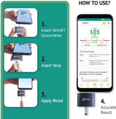 BeatO Smart Glucometer Kit with 20 Strips & 20 Lancets, 1 Count + Free 10-Day Diabetes Care Reversal Program, Pack of 1 BeatO Smart Glucometer Kit with 20 Strips & 20 Lancets, 1 Count + Free 10-Day Diabetes Care Reversal Program, Pack of 1