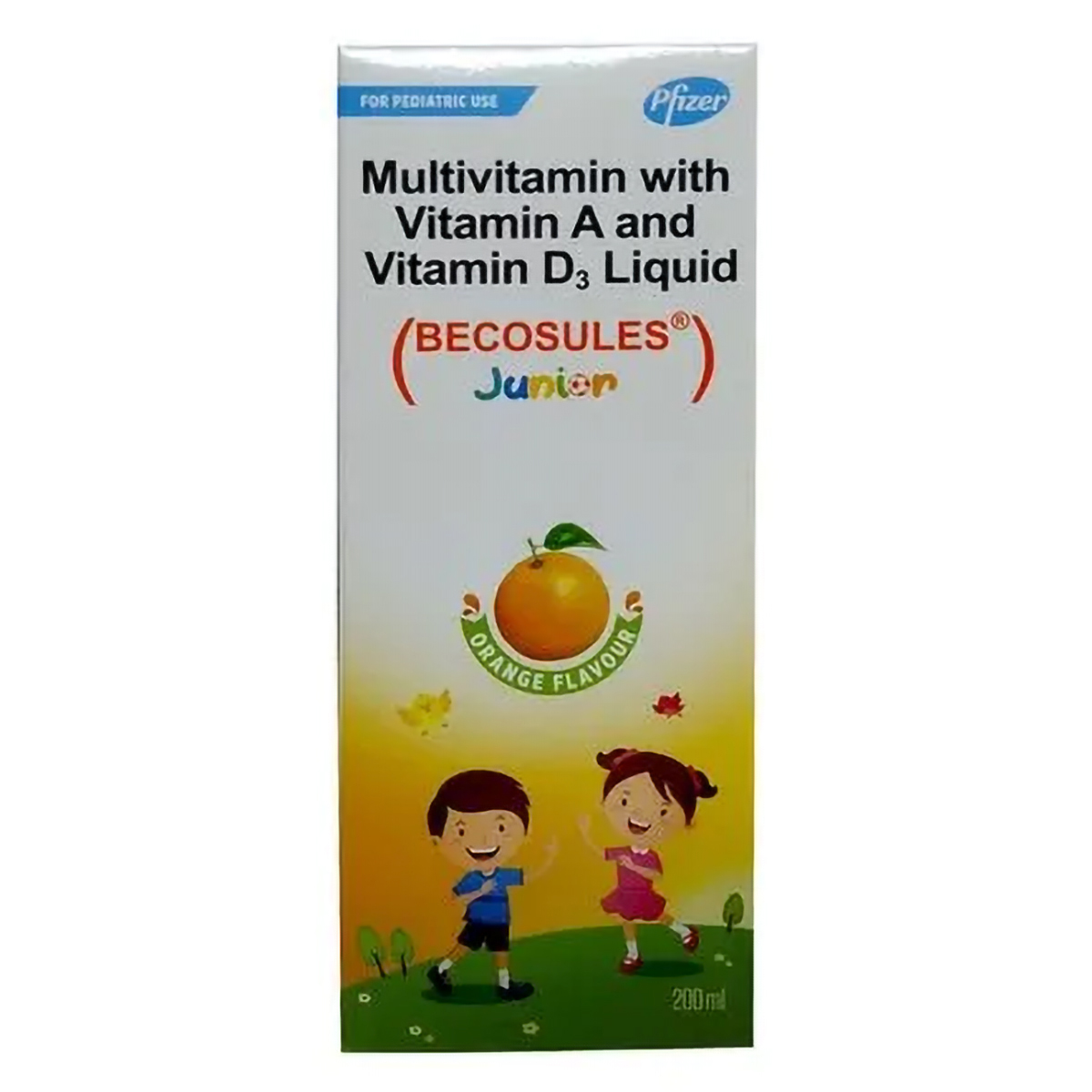 Buy Becosules Junior Orange Liquid 200 ml Online