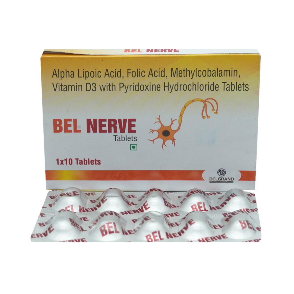 Bel Nerve Tablet 10's, Pack of 10 TABLETS Bel Nerve Tablet 10's, Pack of 10 TABLETS