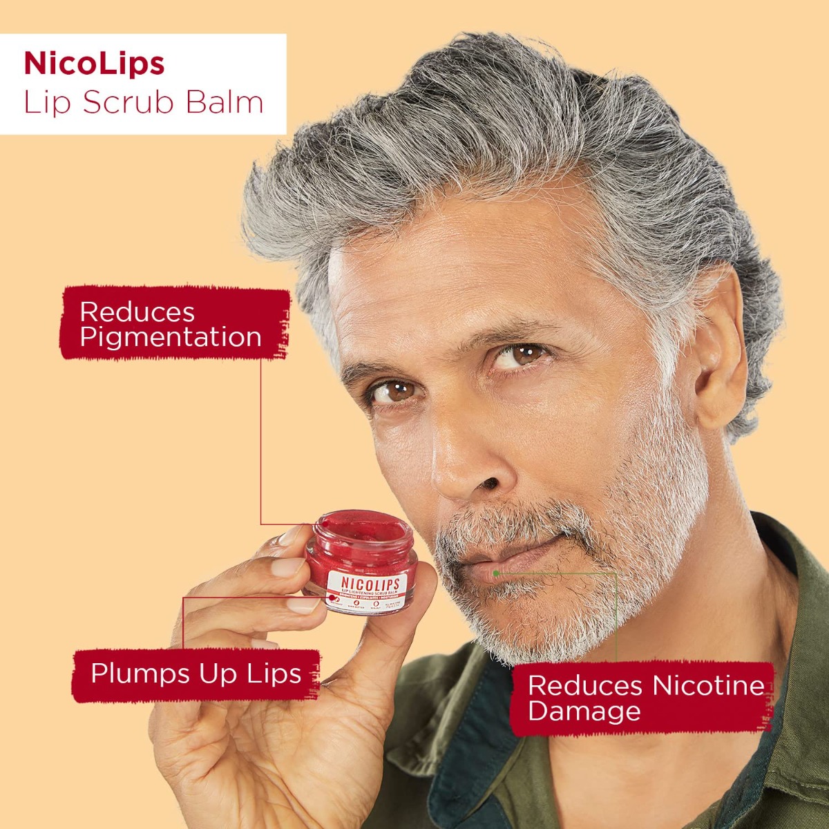 Bella Vita Organic NicoLips Lip Lightening Scrub Balm 20 gm | Beetroot, Shea Butter & Walnut | Lightens, Moisturises & Repairs Dry, Damaged & Chapped Lips | For Men & Women | For All Skin Type, Pack of 1 Bella Vita Organic NicoLips Lip Lightening Scrub Balm 20 gm | Beetroot, Shea Butter & Walnut | Lightens, Moisturises & Repairs Dry, Damaged & Chapped Lips | For Men & Women | For All Skin Type, Pack of 1
