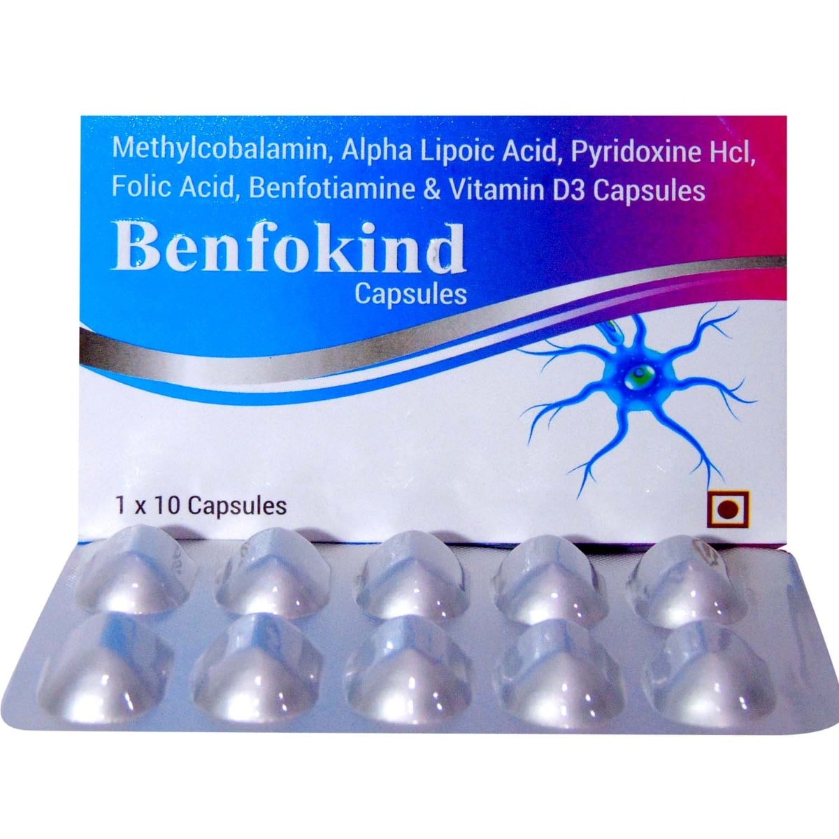 Benfokind Capsule 10's, Pack of 10 CAPSULES Benfokind Capsule 10's, Pack of 10 CAPSULES