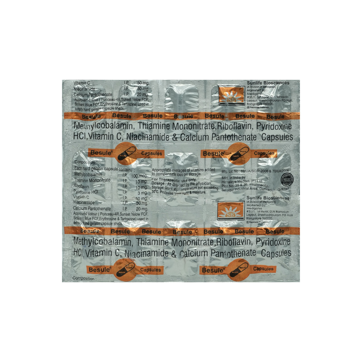 Besule Capsule 15's, Pack of 15 Besule Capsule 15's, Pack of 15