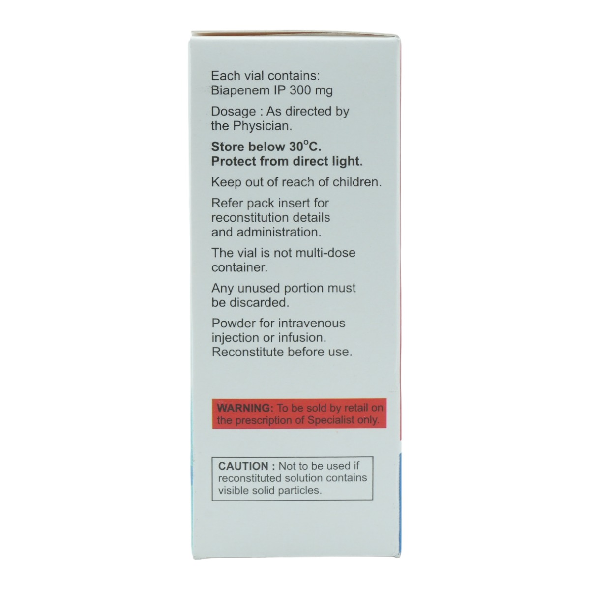 Biapride 300 mg Injection 1's, Pack of 1 Injection Biapride 300 mg Injection 1's, Pack of 1 Injection