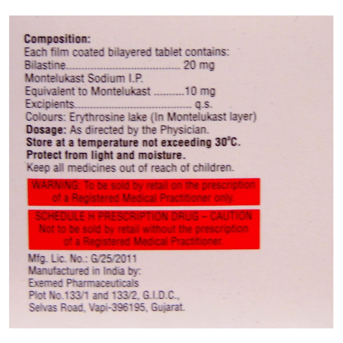 Bilazap M Tablet 10's, Pack of 10 TABLETS Bilazap M Tablet 10's, Pack of 10 TABLETS