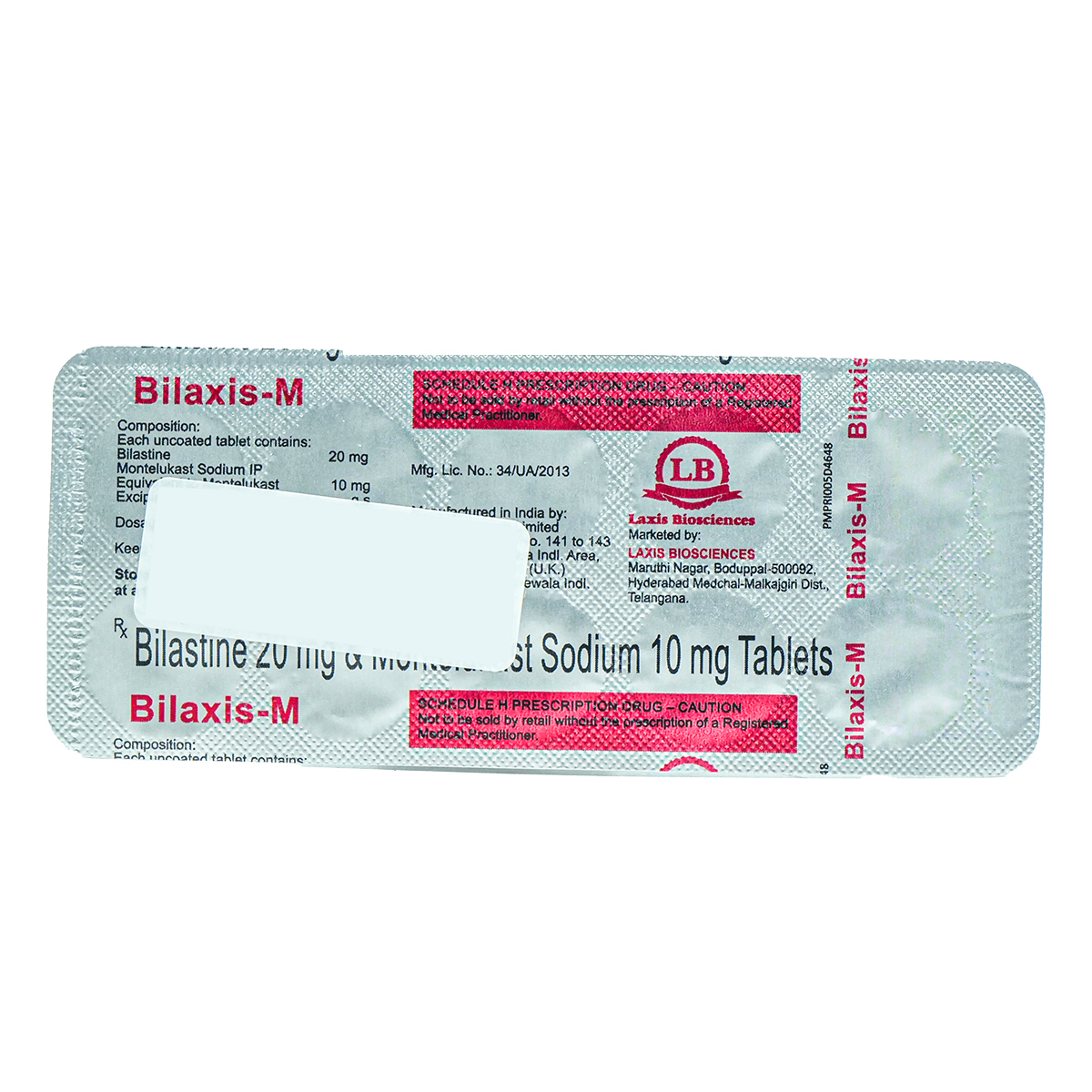 Bilaxis-M Tablet 10's, Pack of 10 TABLETS Bilaxis-M Tablet 10's, Pack of 10 TABLETS